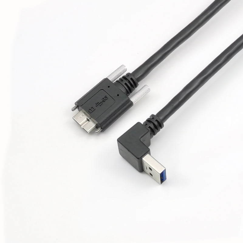 USB 3.0 Camera Cable 5Gbps A to Micro B Screw locking overmold cable ...