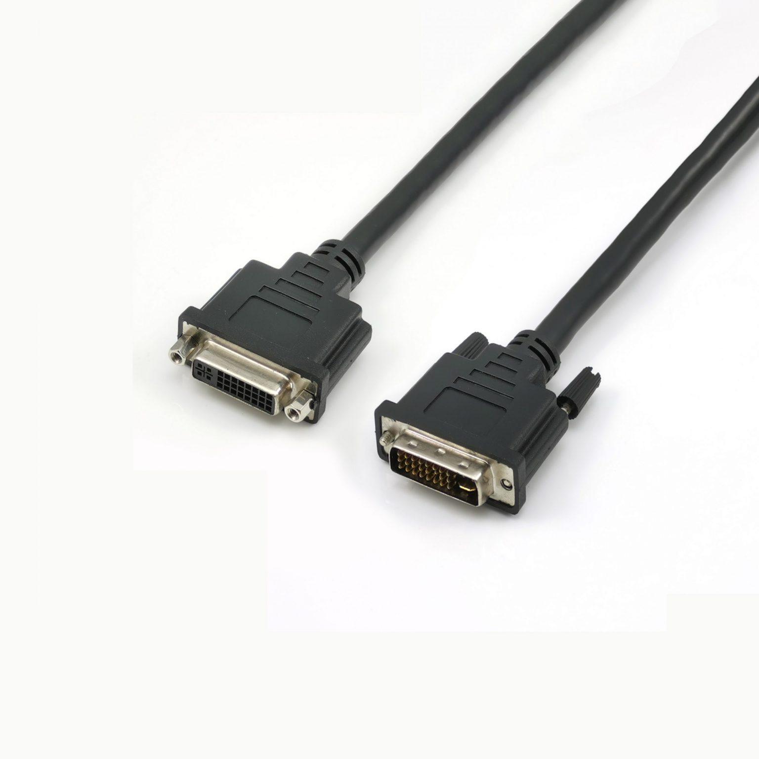 DVI Cable Dual Link Extension Cale DVI D Cable Assembly Male to Female ...