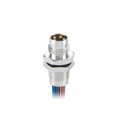 M8 Male Mount Solder Type Rear Fastened connector