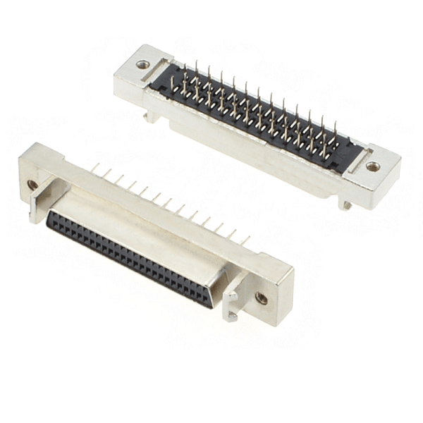 SCSI 50pin receptacle straight dip type