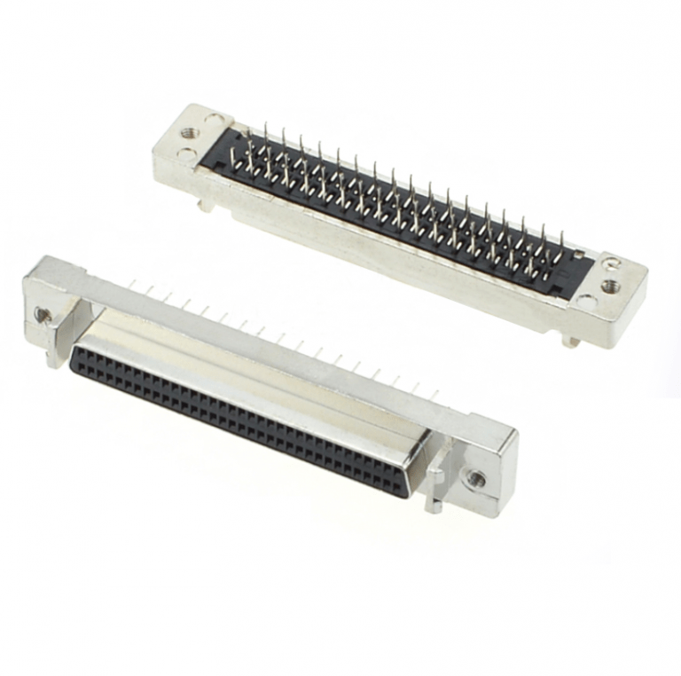 SCSI 68pin receptacle straight dip type