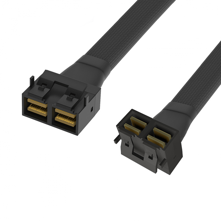 HD Mini SAS SFF-8643 8i to SFF-8643 8i Angled cable