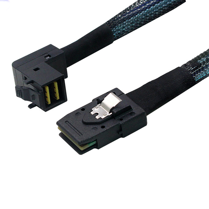 Mini SAS HD 8643 Angled 90° to SFF-8087 internal server cable (2)
