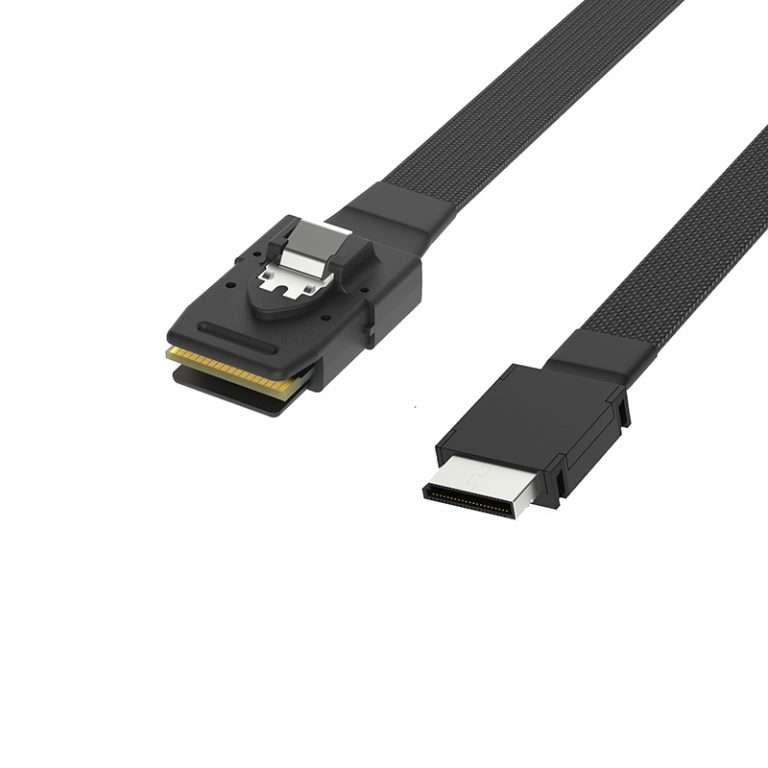 Oculink SFF-8611 to Mini SAS SFF-8087 high speed server cable