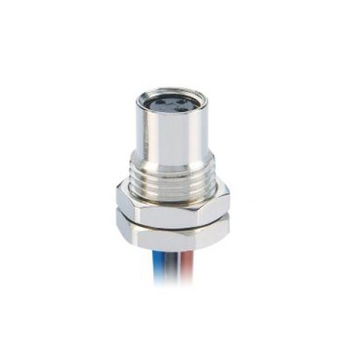 M8 Female Mount Solder Type Front Fastened connector