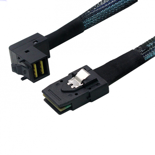 Mini SAS HD 8643 Angled 90° to SFF-8087 internal server cable ...