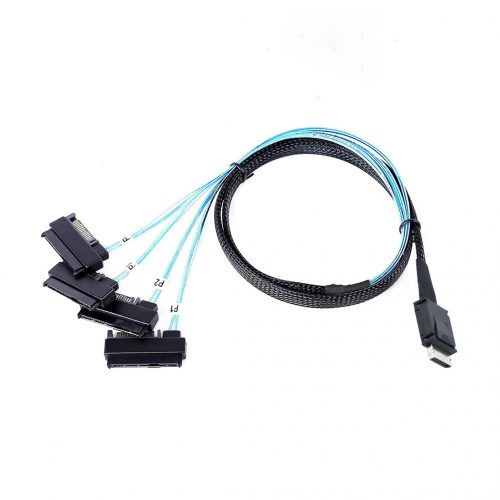OCuLink PCIE SFF-8611 4i to SAS 4X 8482 high speed hard disk cable 3