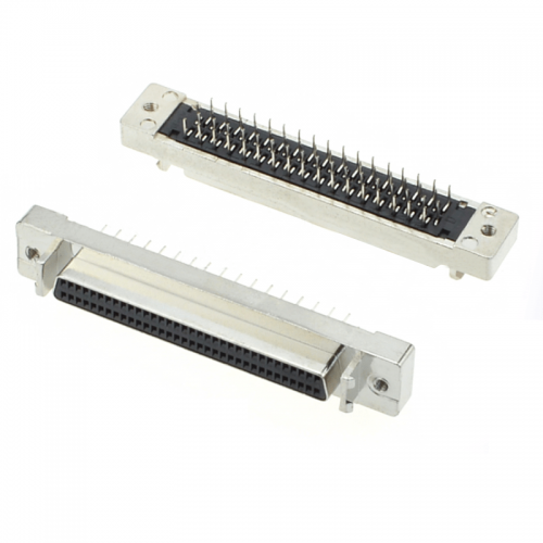 SCSI 68pin receptacle straight dip type
