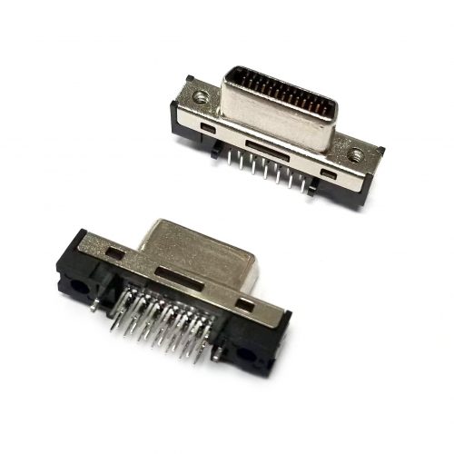 SDR 26pin female connector 0.8mm straight through hold type for PCB